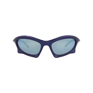 Balenciaga Shield-Frame Bio Injection Sunglasses Blue Mens